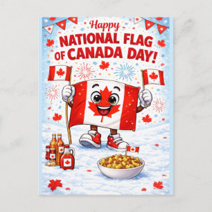 Personalisierte Kanada-Flaggentag-Postkarte Postkarte