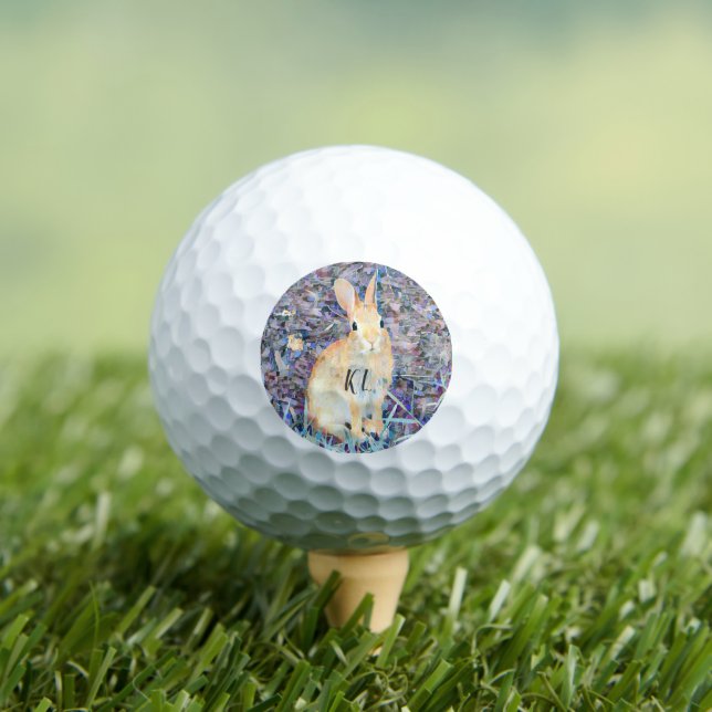 Personalisierte Kaninchen Golfball (Insitu T-Shirt)