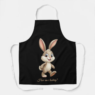 Personalisierte Kaninchen-Schürze Niedlich Bunny D Schürze