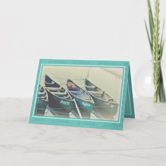 Personalisierte Kanu-Geburtstagsparty Einladung