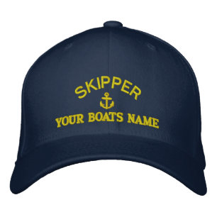 Personalisierte Kapitäne von Segelbooten Bestickte Kappe