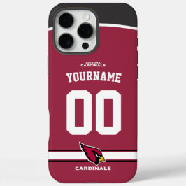 Personalisierte Kardinäle Jersey American Football iPhone 16 Pro Max Hülle