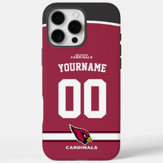 Personalisierte Kardinäle Jersey American Football iPhone 16 Pro Max Hülle