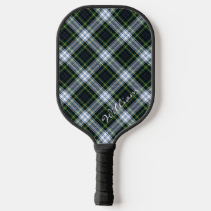 Personalisierte Karo-Rusticoption Gordon-Clan-Name Pickleball Schläger