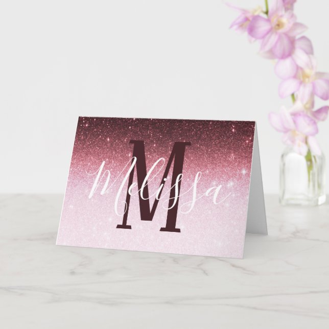 Personalisierte Karte (Orchidee)