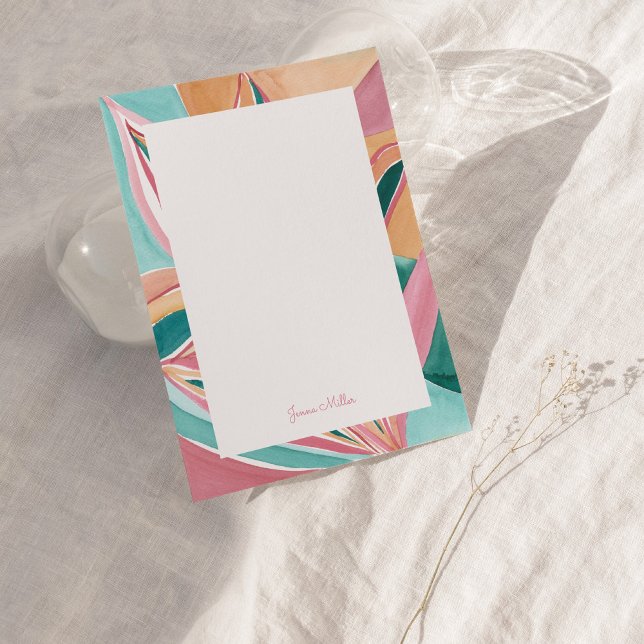 Personalisierte  Karte für botanische Abstrakte Ku (Von Creator hochgeladen)