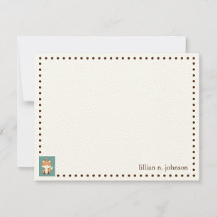 Personalisierte Karte für Fox und Owl