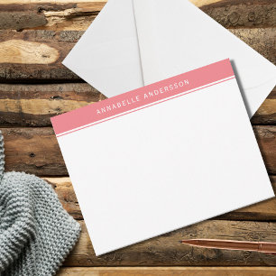 Personalisierte Karte für moderne Frauen in rosa