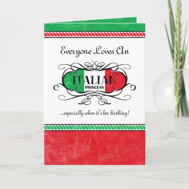 Personalisierte Karte Italiens (Vorderseite)