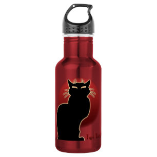 Personalisierte Katze Überflasche Edelstahlflasche