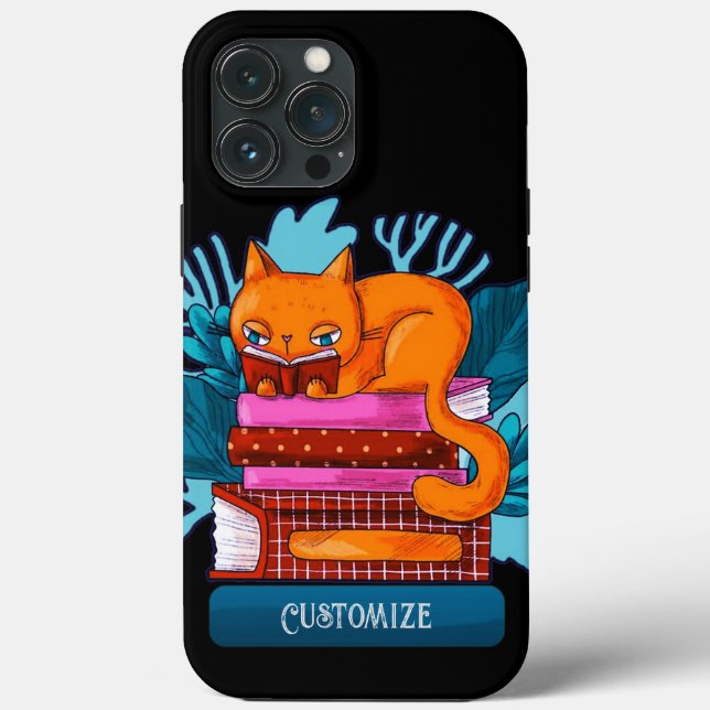 Personalisierte Katzen-genehmigte Bücher Case-Mate iPhone Hülle (Rückseite)