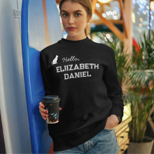 Personalisierte Katzenliebhaberin Lustiger Katzenm Sweatshirt