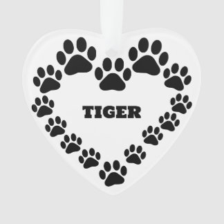 Personalisierte Katzenpfähle Herzdekoration Ornament