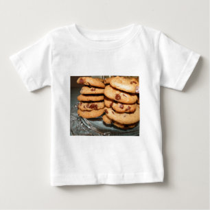 Personalisierte Kekse Dessert Schokoladenstück Süß Baby T-shirt
