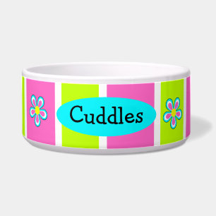 Personalisierte Keramik Girl Dog Bowl Napf