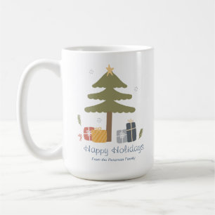 Personalisierte Keramik Nordic Christmas Holiday Kaffeetasse