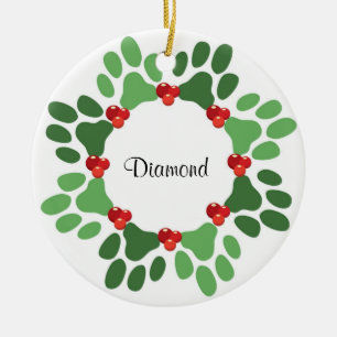 Personalisierte Keramik Ornament