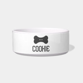 Personalisierte Keramik Pet Bowl (Schattengrau) Napf