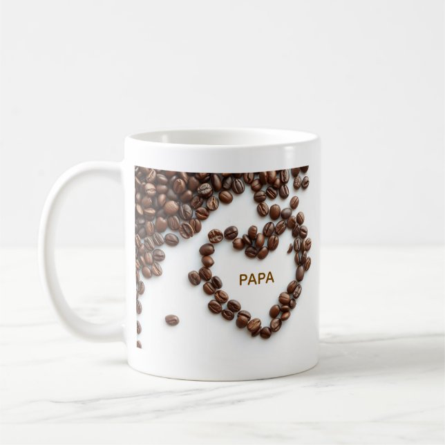 Personalisierte Keramik-Tasse | Benutzerdefiniert  Kaffeetasse (Links)