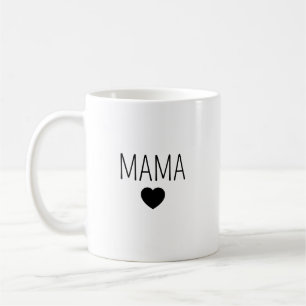 Personalisierte Keramiktasse Mama mit Herz   Tasse