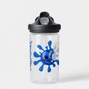 Personalisierte Kid's Fun Blue Splash Wasserflasch Trinkflasche