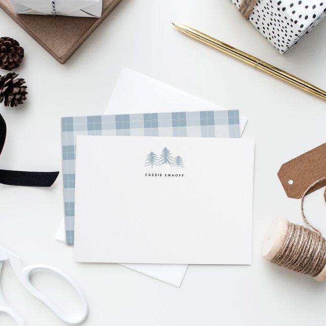 Personalisierte Kiefernbäume Mitteilungskarte (Von Creator hochgeladen)