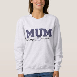personalisierte Kinder nennen bestickte Mutter Sweatshirt