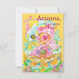 Personalisierte Kinder-Oster-Flat-Dankeskarten Dankeskarte