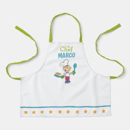 Personalisierte Kinder-Pfannkuchen-Kochschürze mit Schürze