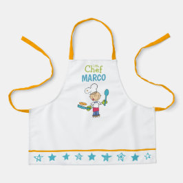 Personalisierte Kinder-Pfannkuchen-Kochschürze mit Schürze