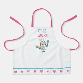 Personalisierte Kinder Pfannkuchen Kochschürze Schürze