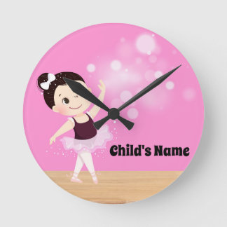 Personalisierte Kinder Rosa Ballerina Uhr