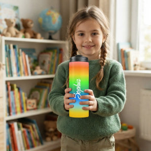 Personalisierte Kinder-Trinkflasche, Bunte Individ Thermosbecher
