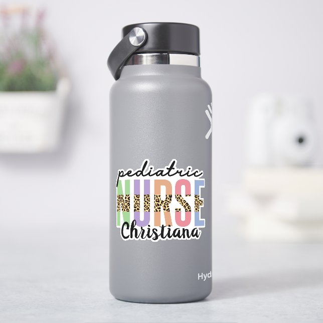 Personalisierte Kinderkrankenversorgung | Peds Nur Aufkleber (HydroFlask)