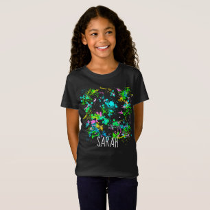 Personalisierte Kinderkünstler malen Spritzer Shi T-Shirt