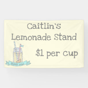 Personalisierte Kinderlimonade-Stand-Fahne Banner
