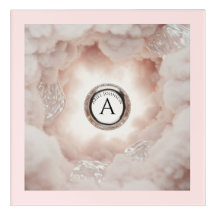 Personalisierte Kinderzimmer-Namen-Monogramm-Kunst