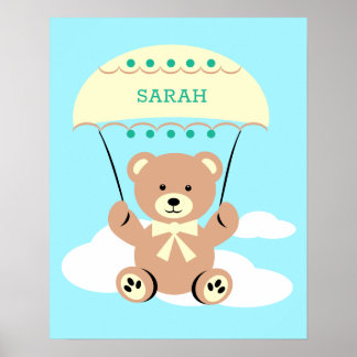Personalisierte Kinderzimmer-Wandkunst Poster