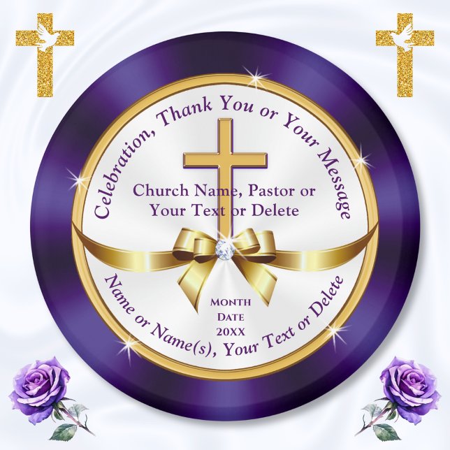 Personalisierte KirchenSouvenirs für JEDEN Anlass Magnet (Church anniversary party favors. Big BULK Discounts on these Church Magnets. Christian Magnets. )