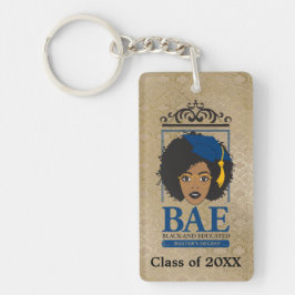 Personalisierte Klasse des Schwarzen und Gebildete Schlüsselanhänger