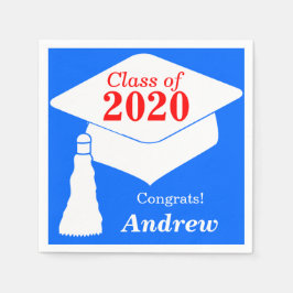 Personalisierte Klasse von Red White Blue 2024 Serviette