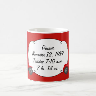 Personalisierte klassische Baby-Junge-Stat-Geschen Tasse