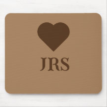 Personalisierte klassische Eleganinitials braun