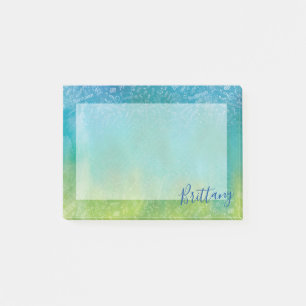 Personalisierte klassische Musikkomponisten Blue G Post-it Klebezettel