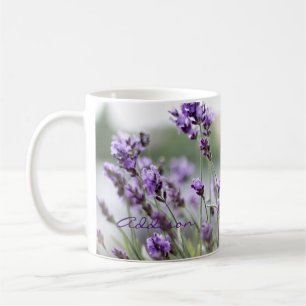 Personalisierte klassische Tasse mit Lavendel