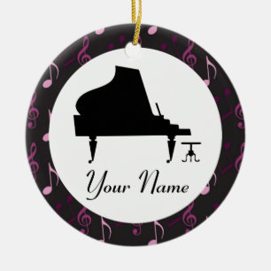 Personalisierte Klavier-Geschenk-Musik-Verzierung Keramik Ornament