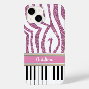 Personalisierte Klavier-Schlüssel-rosa Case-Mate iPhone 14 Hülle