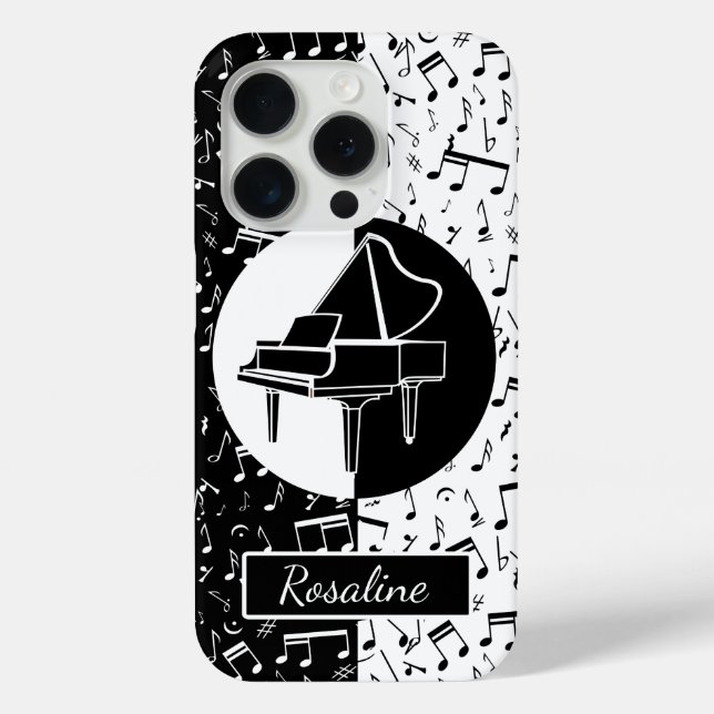 Personalisierte Klaviermusik Case-Mate iPhone Hülle (Rückseite)