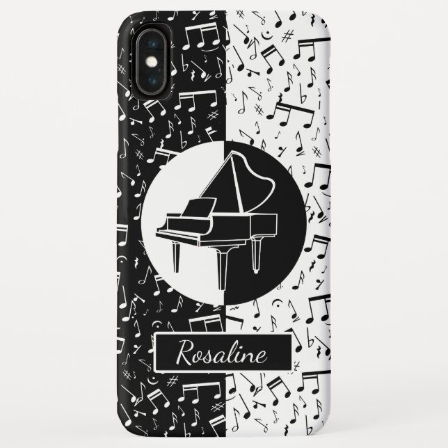 Personalisierte Klaviermusik Case-Mate iPhone Hülle (Rückseite)