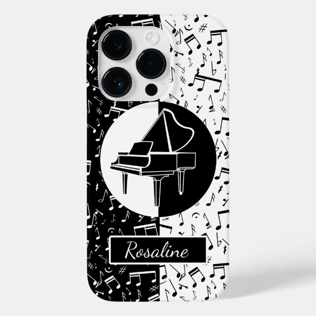 Personalisierte Klaviermusik Case-Mate iPhone Hülle (Rückseite)